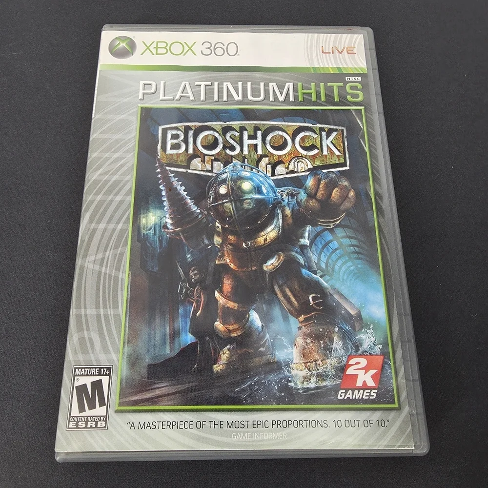 2K Games BioShock Xbox 360 Platinum Hits Complete CIB Tested